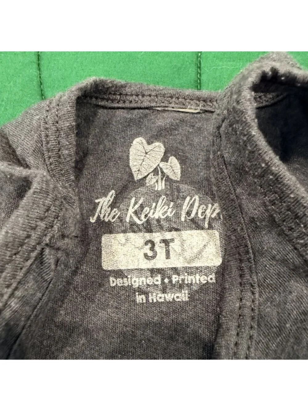 The Keiki Department Toddler 3T Malama I Ke Kai Gray Tank Top